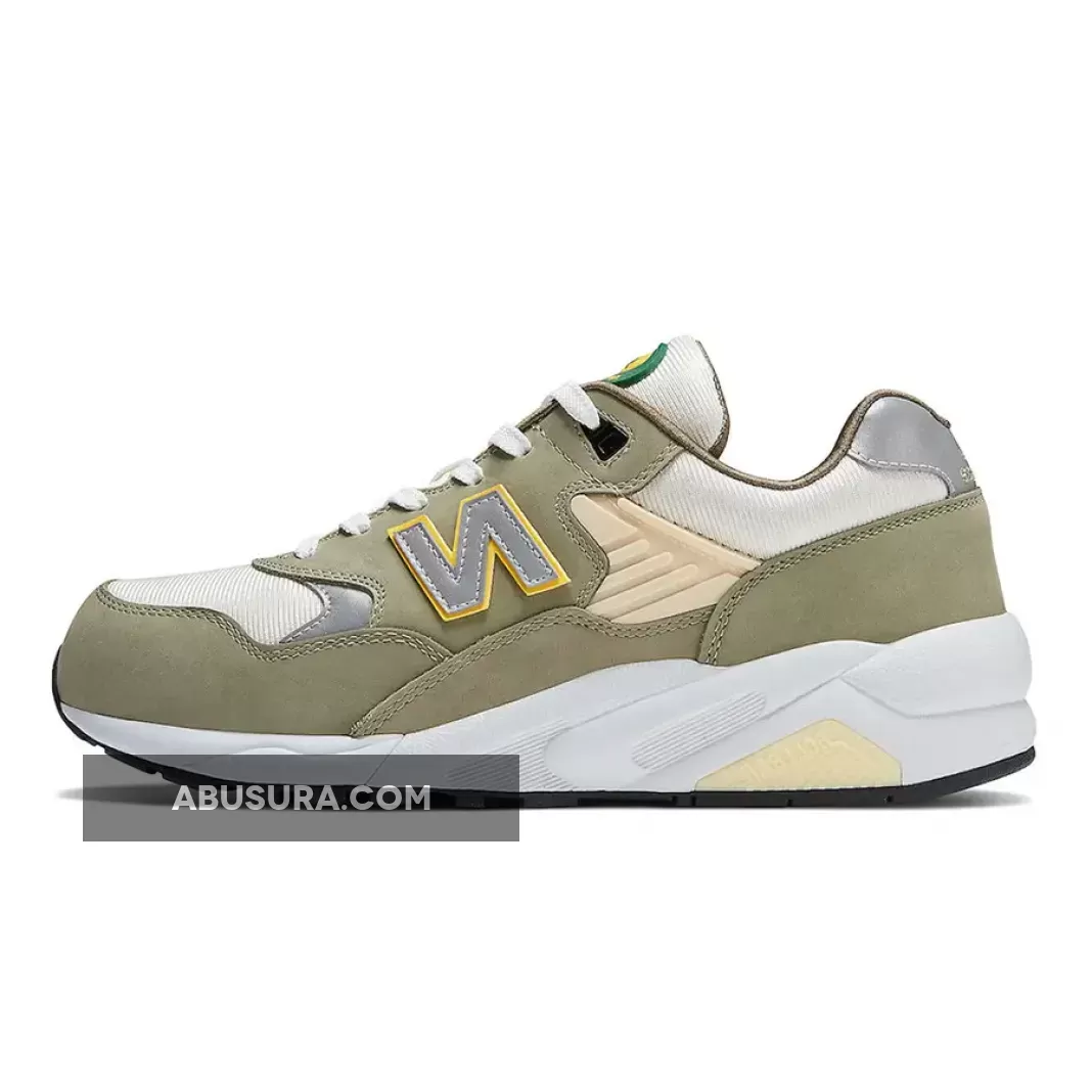 New Balance 580 Olive/White - green white new balance