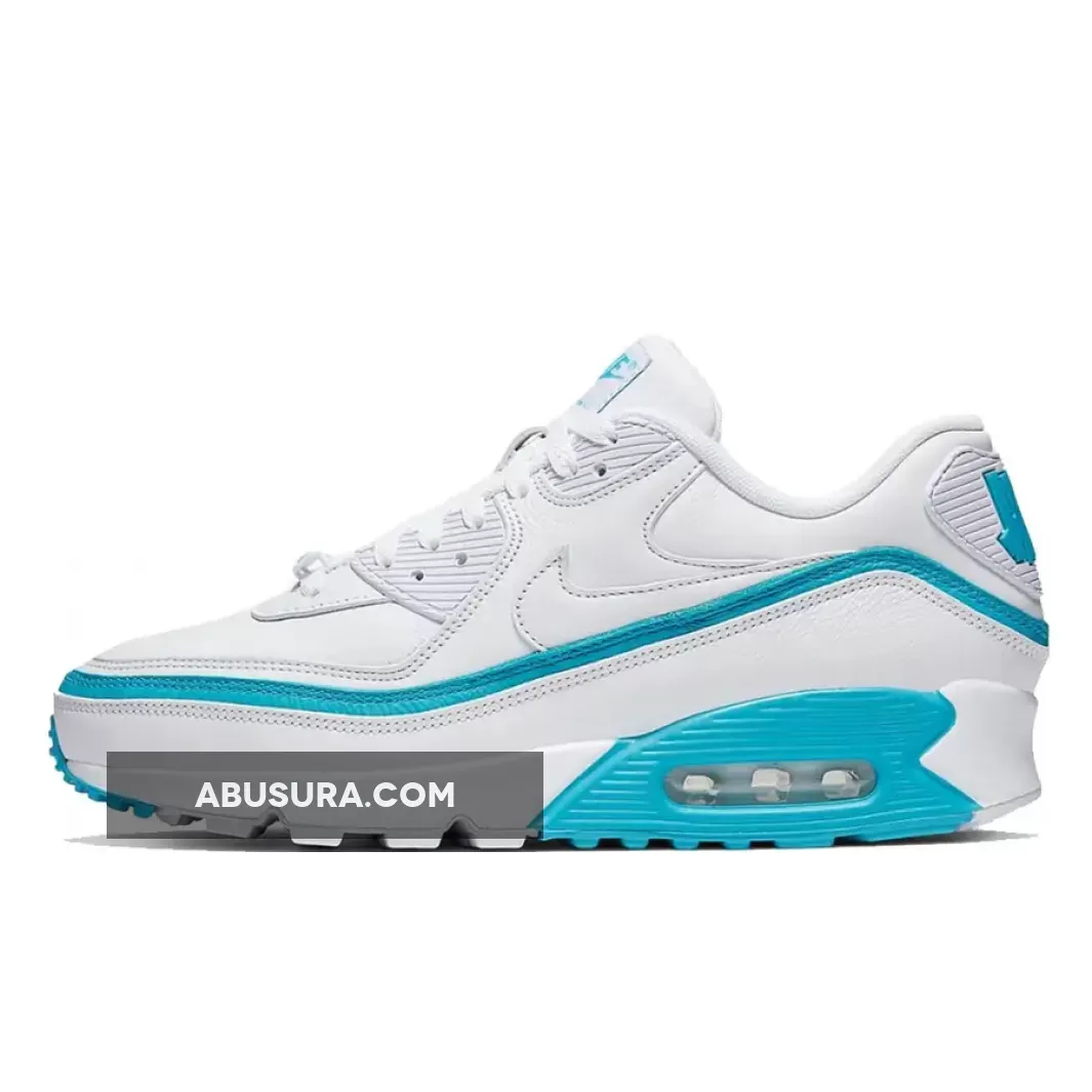 UNDEFEATED x Nike Air Max 90 White Blue CJ7197-102 / air max 90 x undefeated white/blue fury