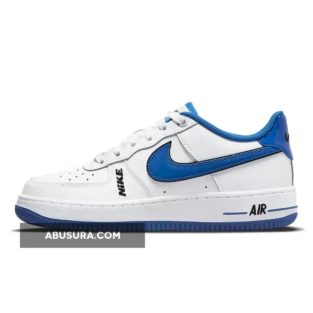 Nike Air Force 1 LV8 GS White Game Royal WMNS DO3809-100 / nike air force 1 lv8 shoes white game royal blue