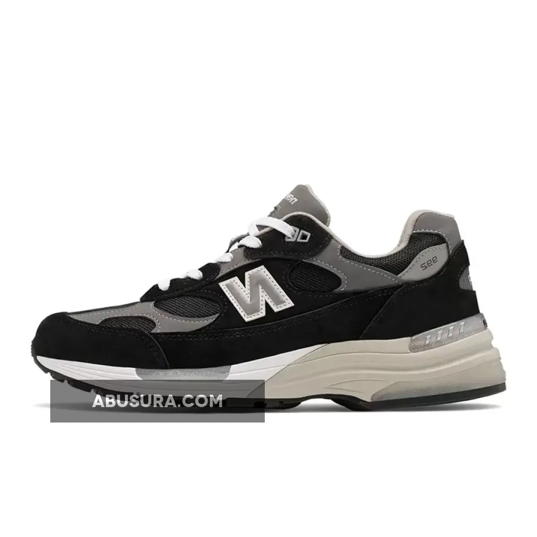 Women New Balance 992 Black Grey M992EB - new balance 992 black and grey