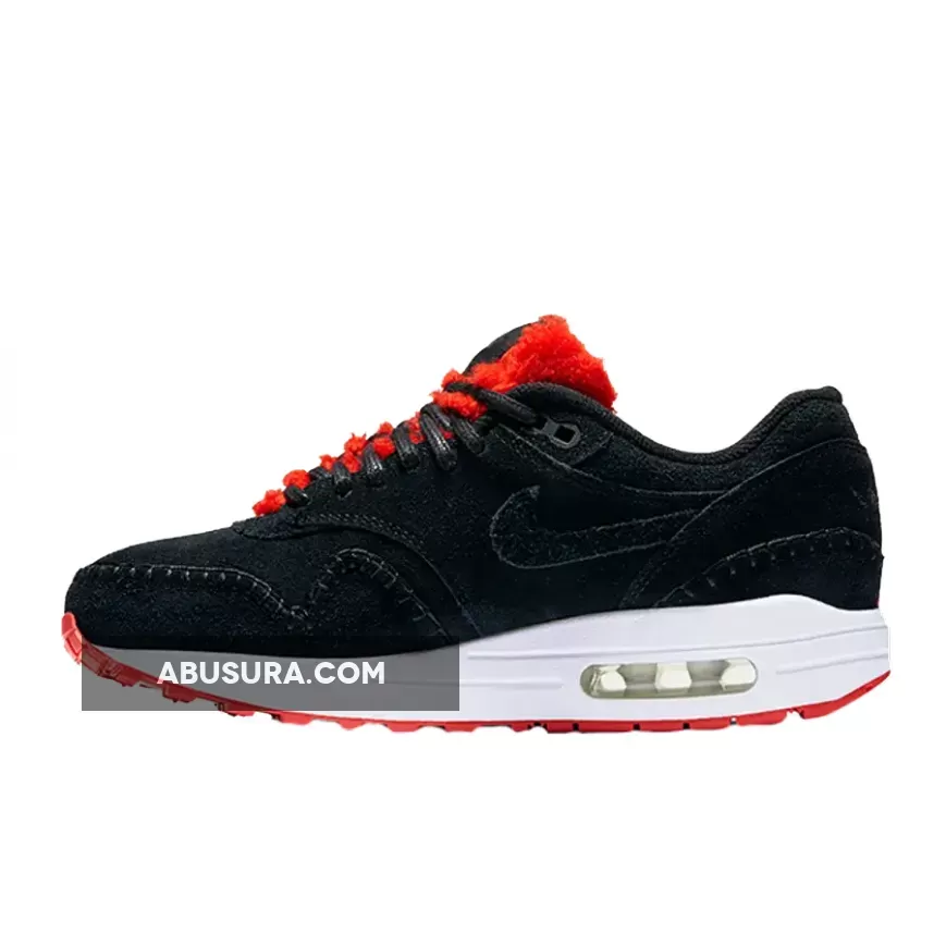 Nike Air Max 1 Sherpa Pack Black Red 454746-010 New Releases