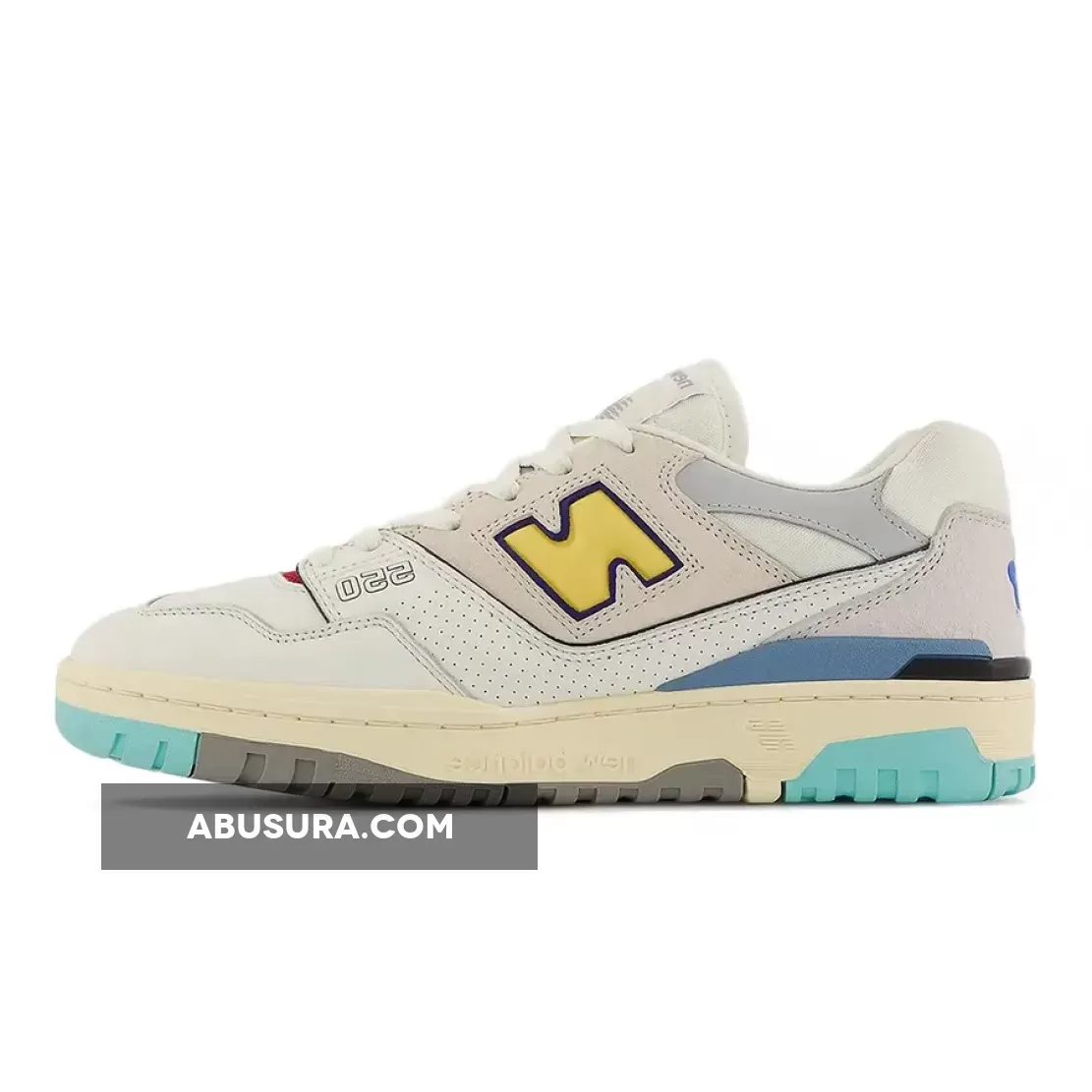 New Balance 550 Off White Teal For Womens BB550SSC #new balance white surf