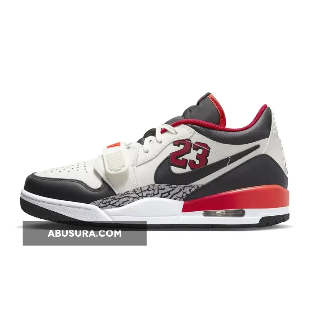 Jordan Legacy 312 Low 23 White/Black-Red FJ7221-101 - jordan 23 white and red