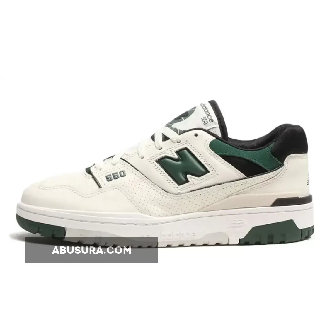 New Balance 550 White Green #new balance pine green