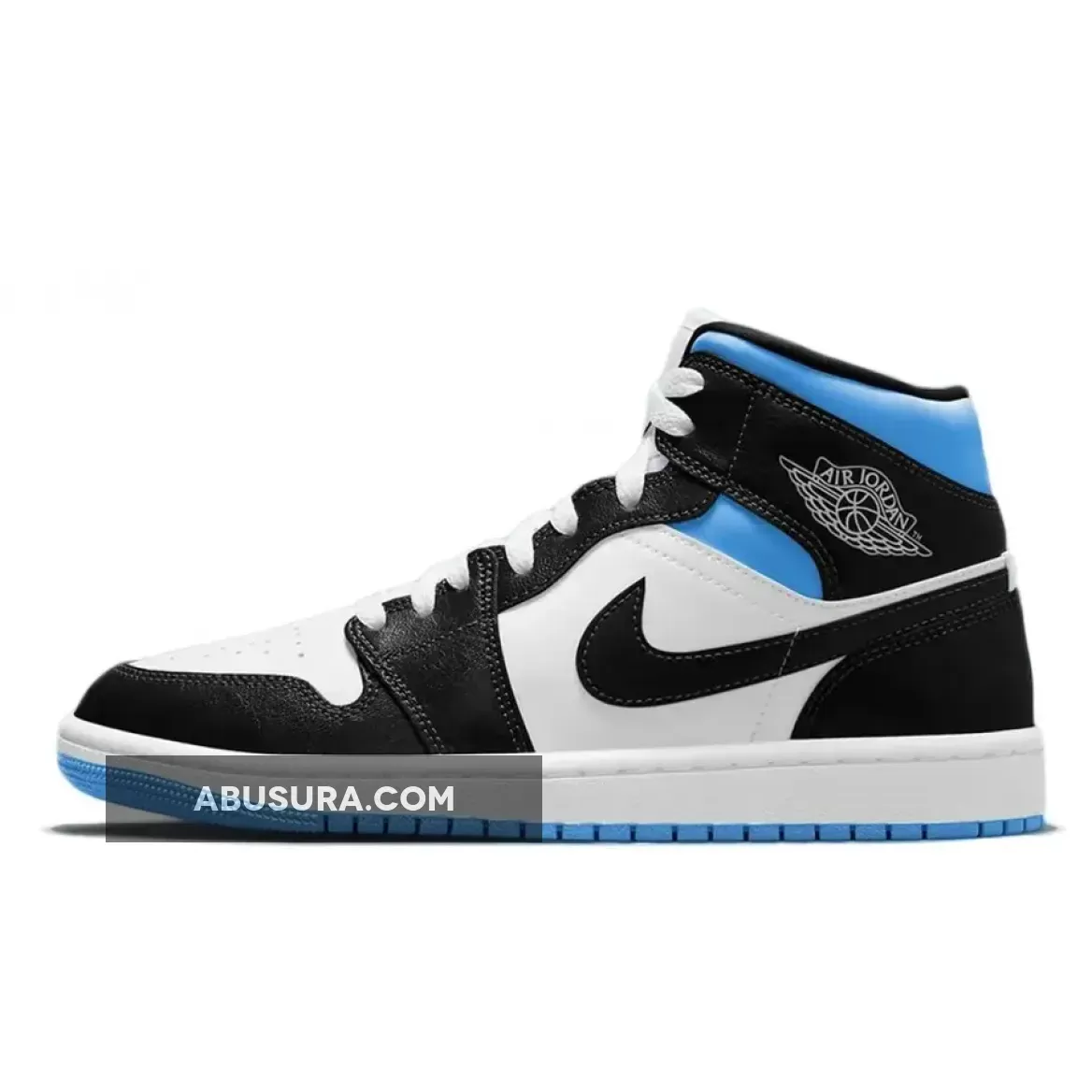 Jordan 1 Mid Royal Black White Womens BQ6472-102 Online