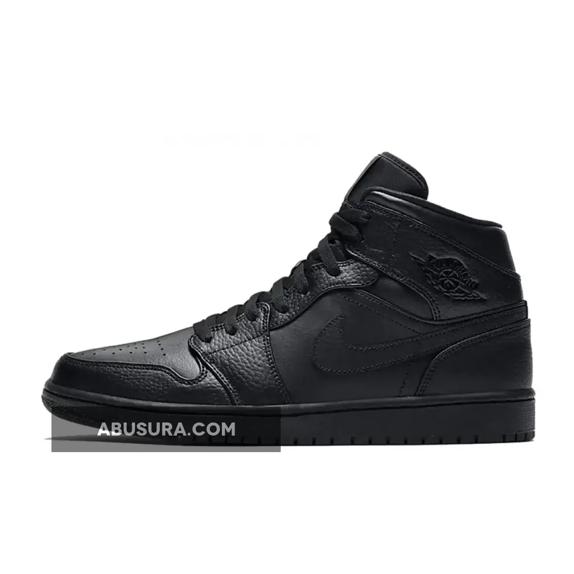 Jordan 1 Mid Triple Black 554724-091 New Releases