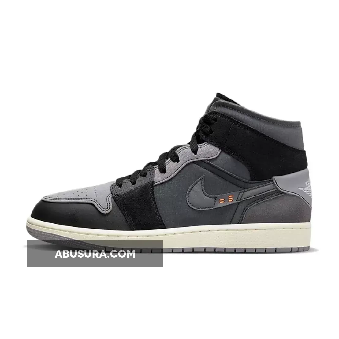 Air Jordan 1 Mid Inside Out Black Grey DM9652-001 For Sale