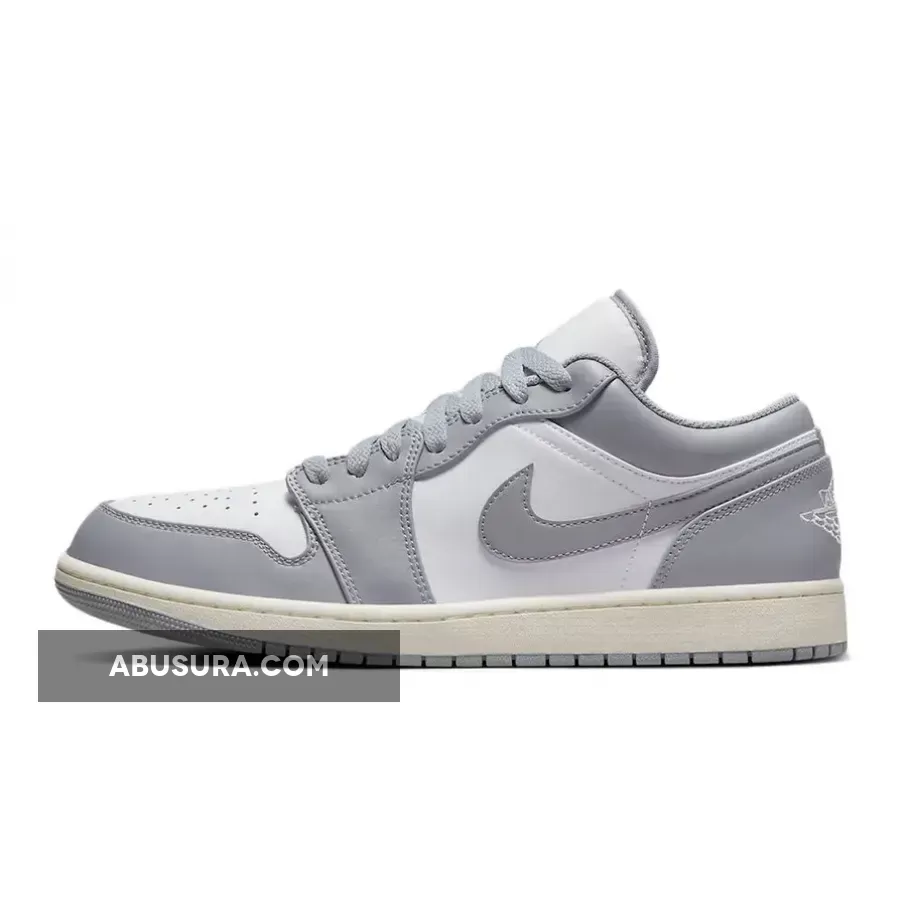 Air Jordan 1 Low Stealth Grey White Sail 553558-053 Online