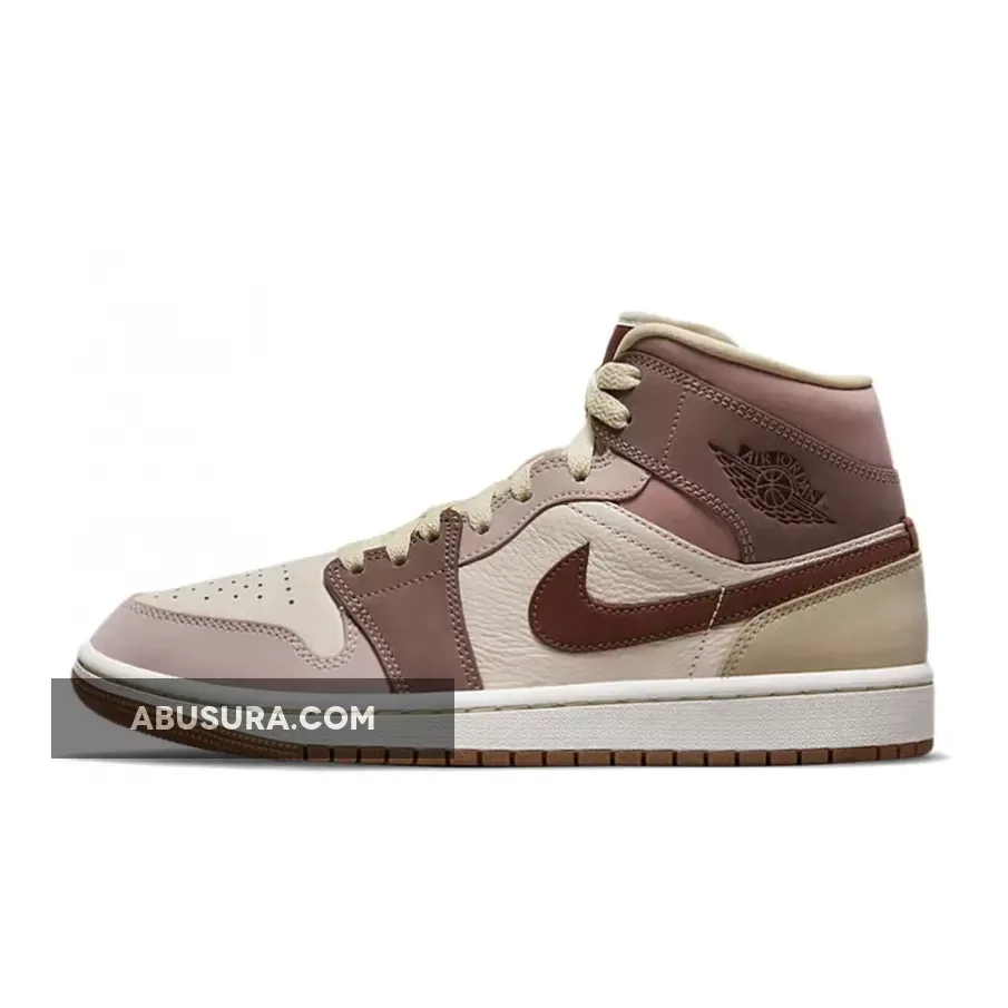 Air Jordan 1 Mid Brown Pink DO7440-821 / brown and pink jordans