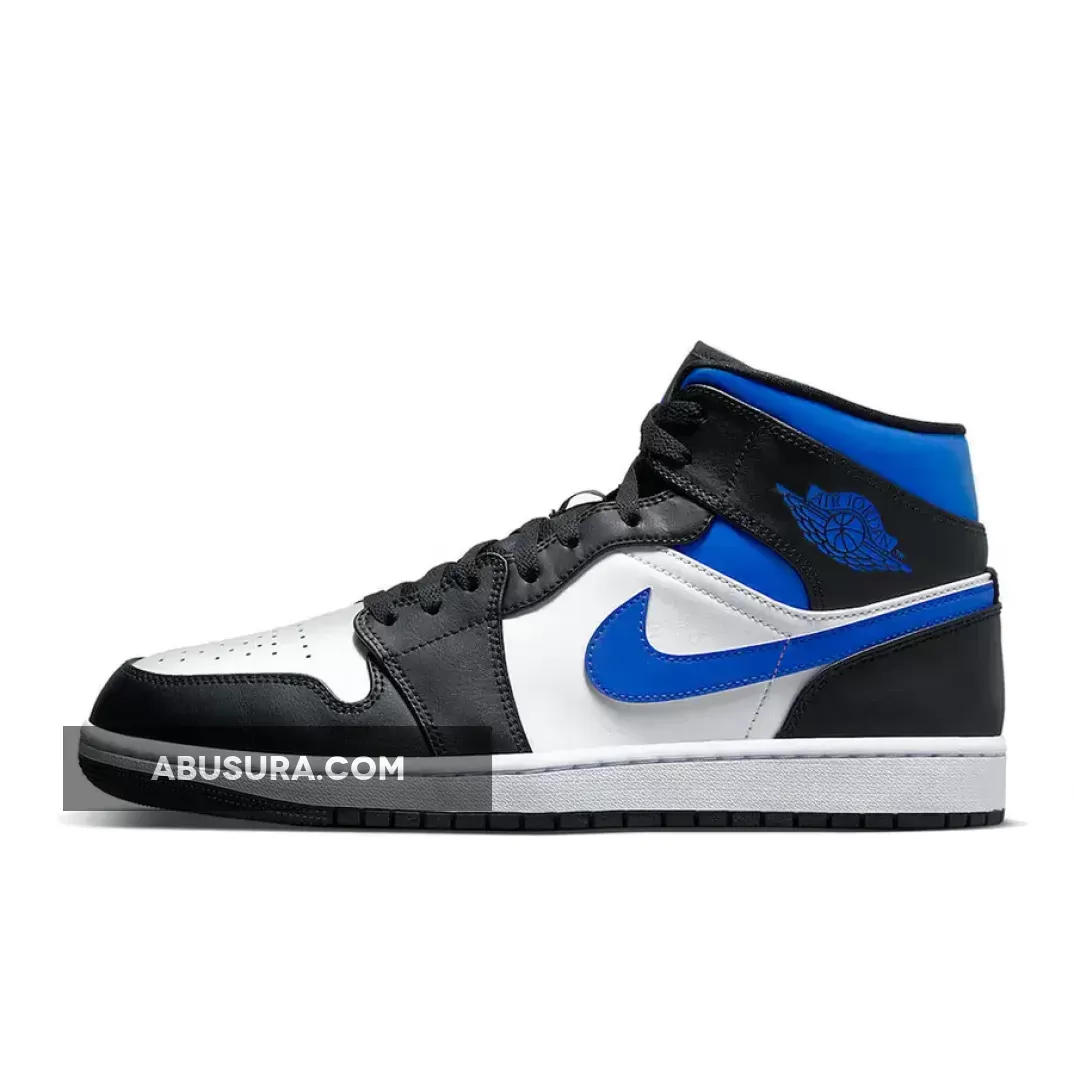 Air Jordan 1 Mid Black White Royal 554724-140 / jordan 1 mid white black royal release date