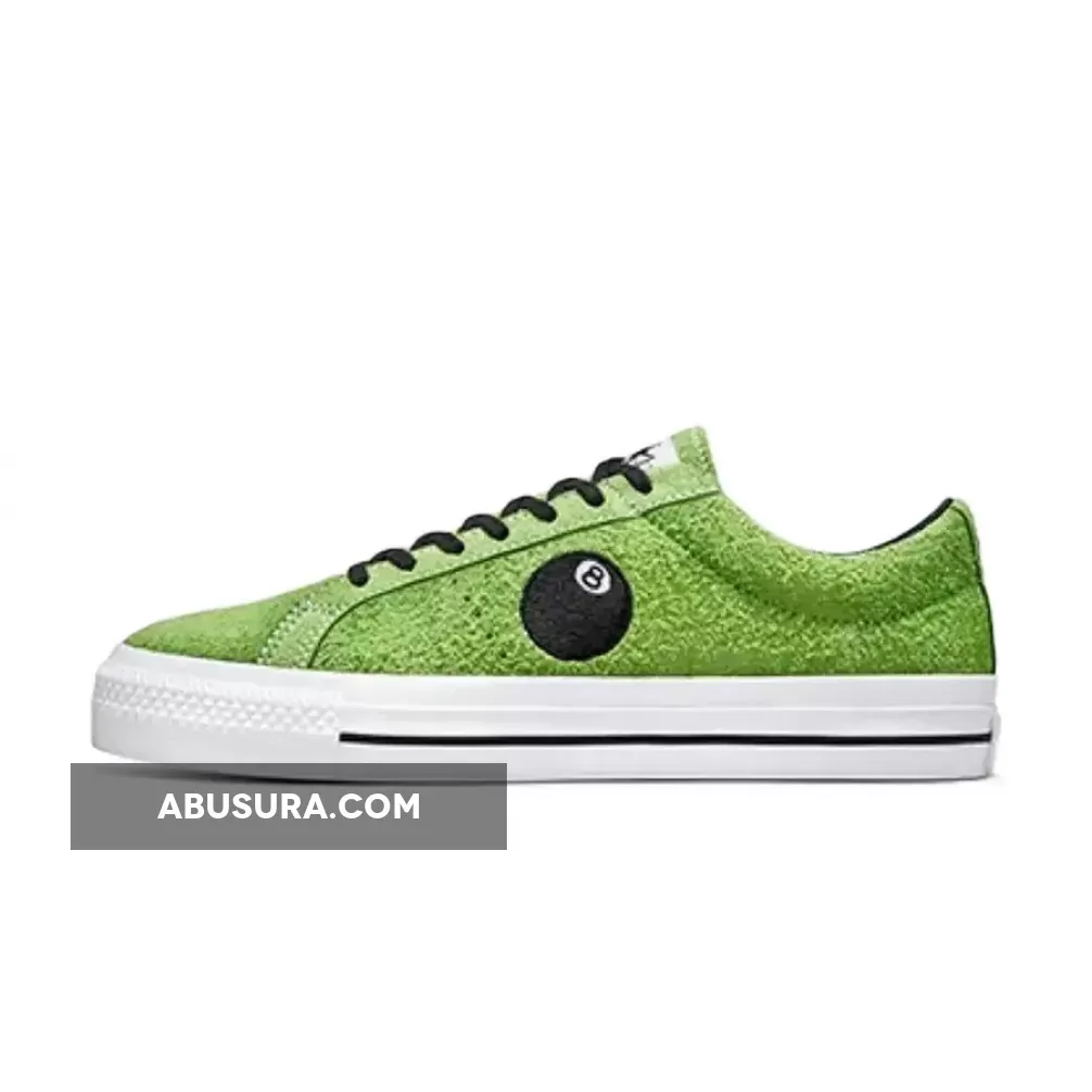 Stussy x Converse One Star Ox '8-Ball' Green / Platform One Star A03712C