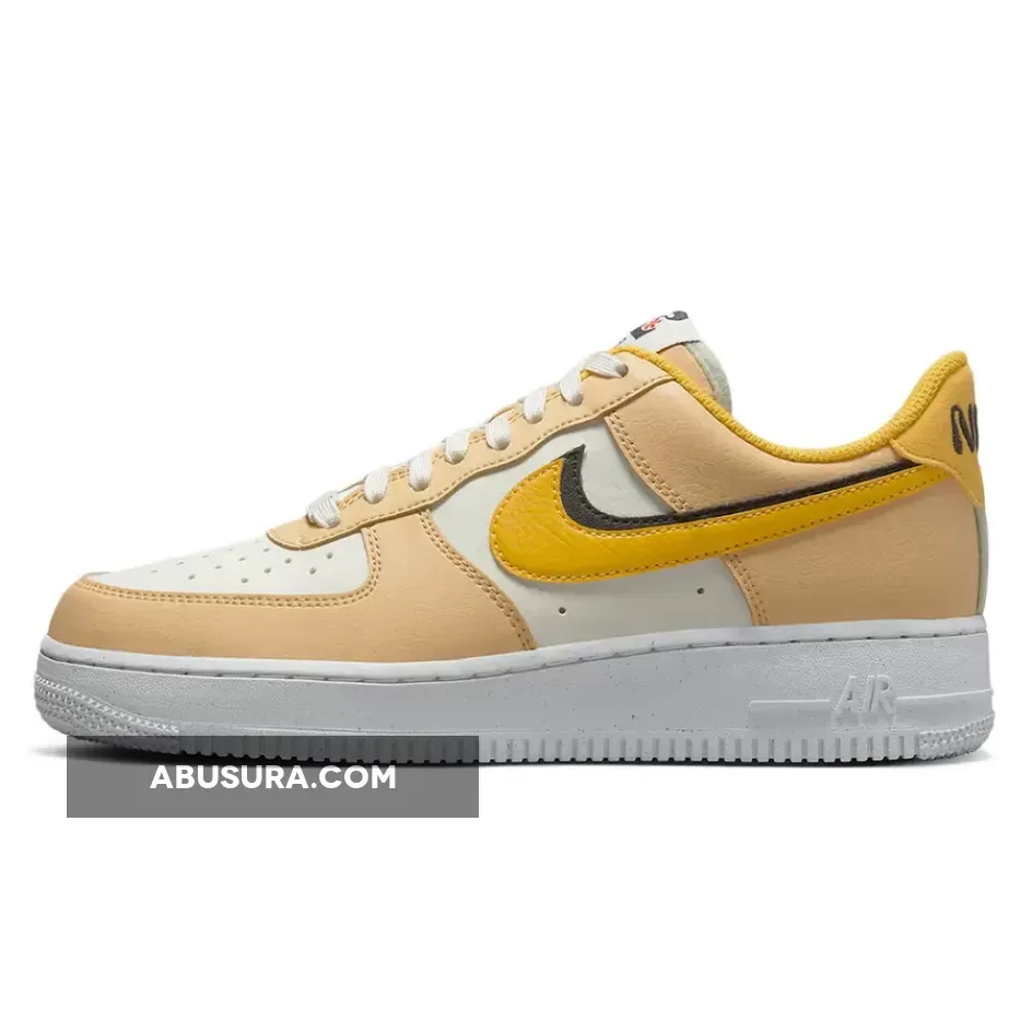 Nike Air Force 1 Low 82 White/Tan-Yellow-Black - air force 82 white