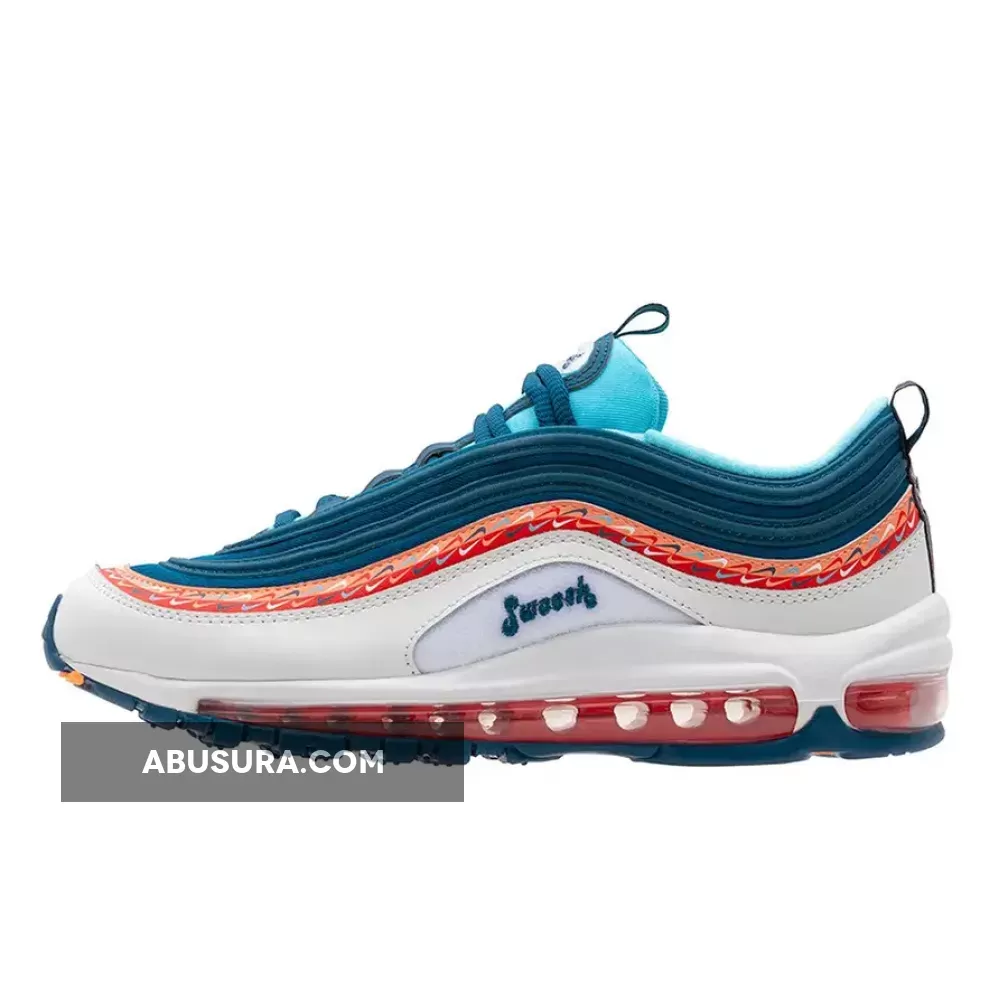 Nike Air Max 97 Swoosh Chain Pack Blue White CQ4818-400 / air max with chain