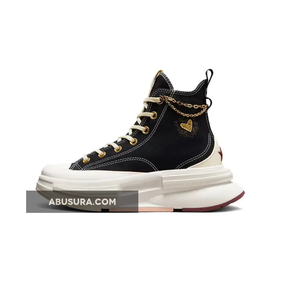 Converse Run Star Legacy CX Platform High 'Valentine's Day 2023' Black Gold - 2023 valentines day converse