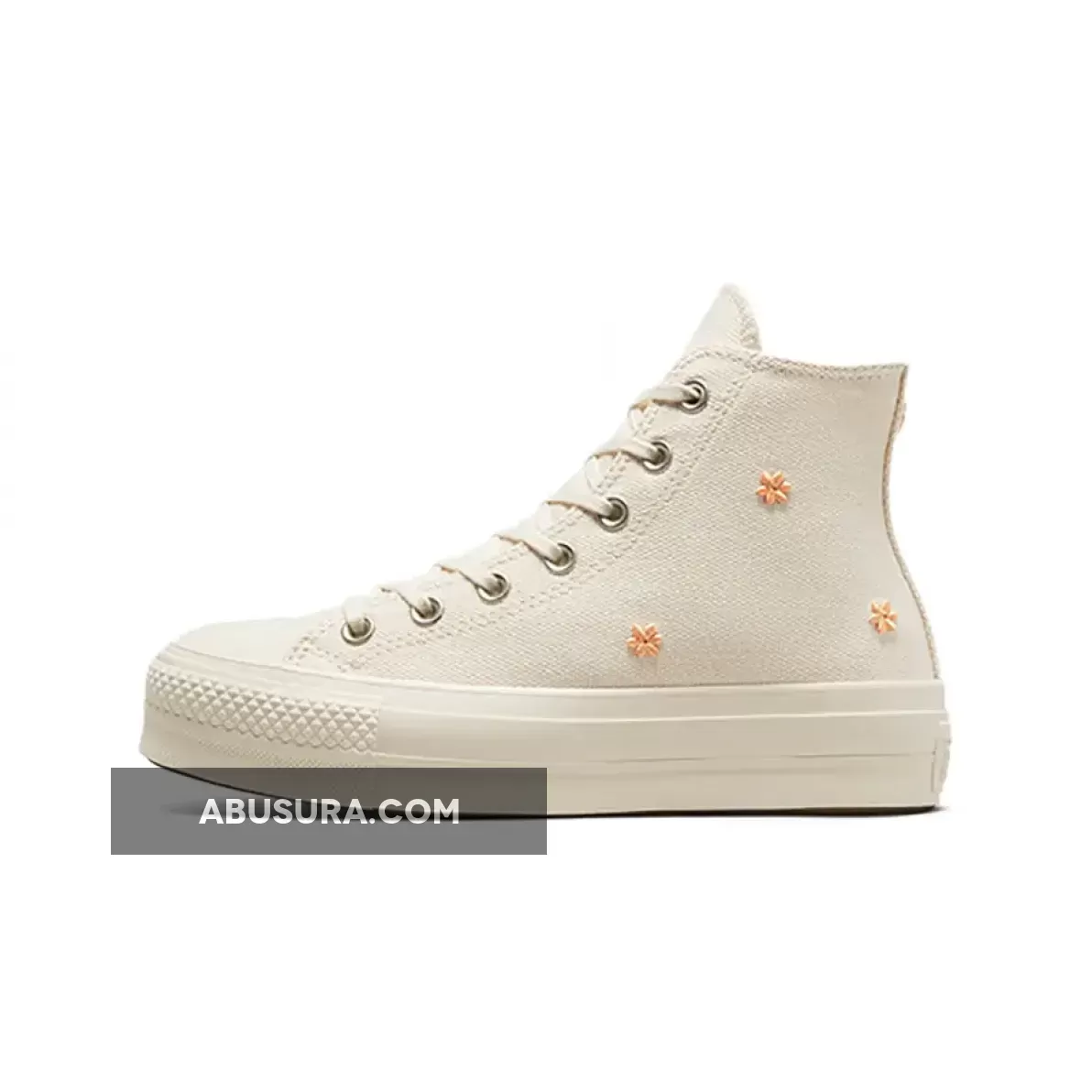 Converse Chuck Taylor Lift High Ivory Peach A05972C how high ivory