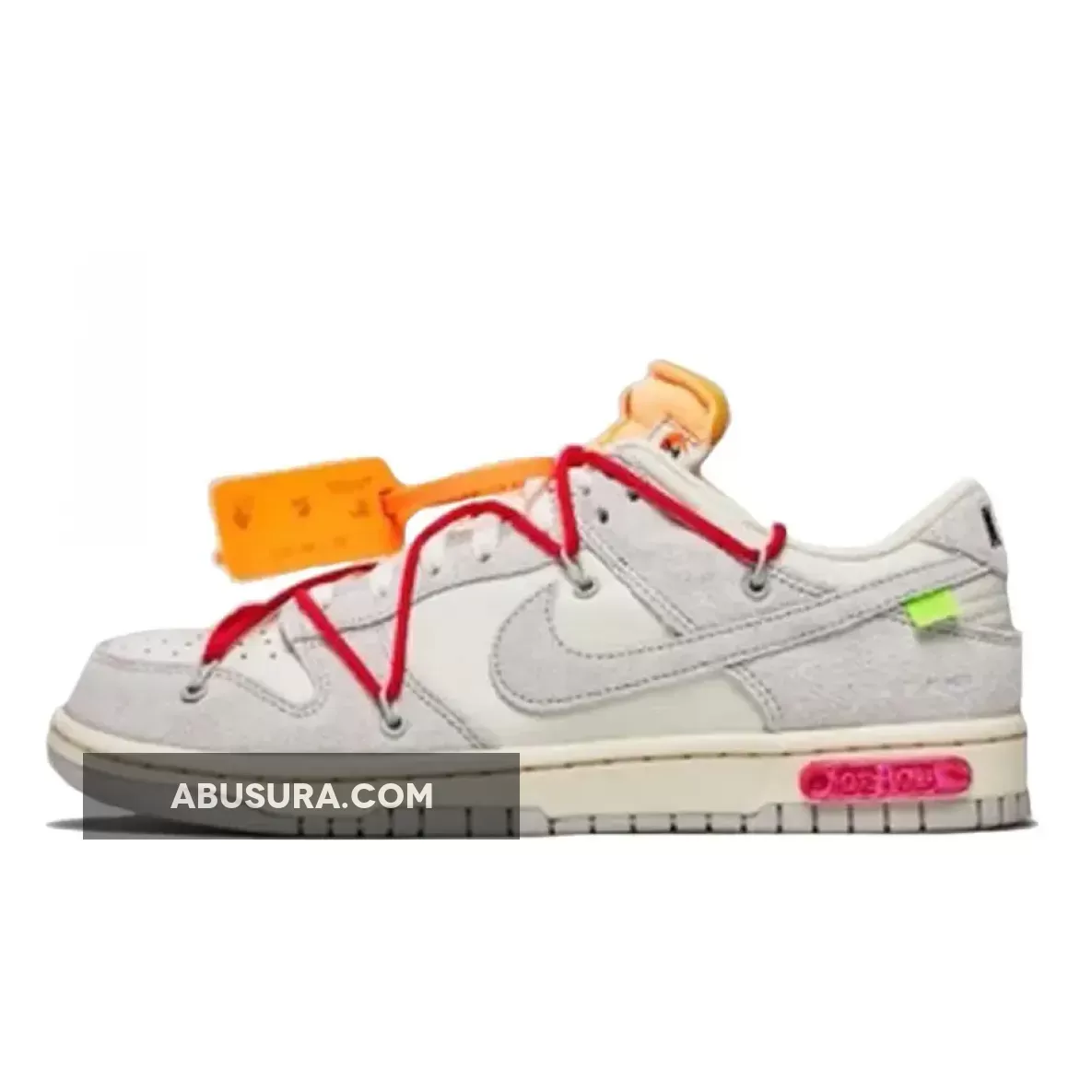 Off-White x Nike Dunk Low White Grey Lot 40 DJ0950-103