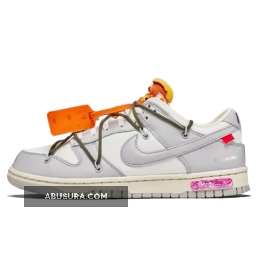 Off-White x Nike Dunk Low "22 of 50" Sail/Neutral Grey/Medium Olive DM1602-124