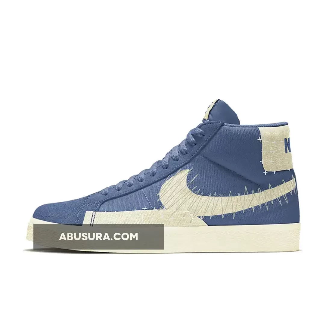 Nike SB Blazer Mid Premium 'Sashiko' Mystic Navy/Sail-Sail-Gum Light Brown / sashiko blazer