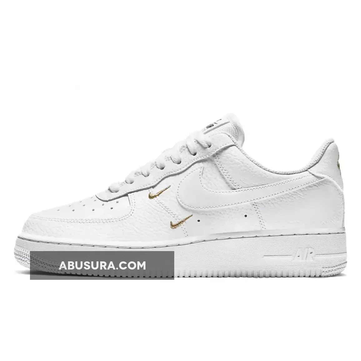 Nike Air Force 1 Gold Mini Swoosh White Metallic Gold CT1989-100 Online