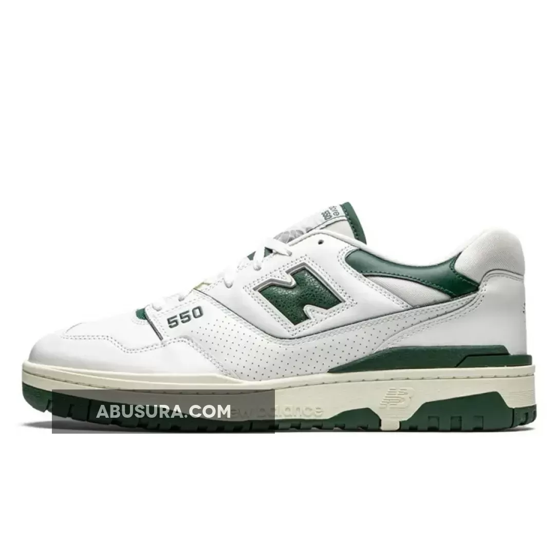 Aimé Leon Dore x New Balance 550 White/Green/Yellow - ald new balance green