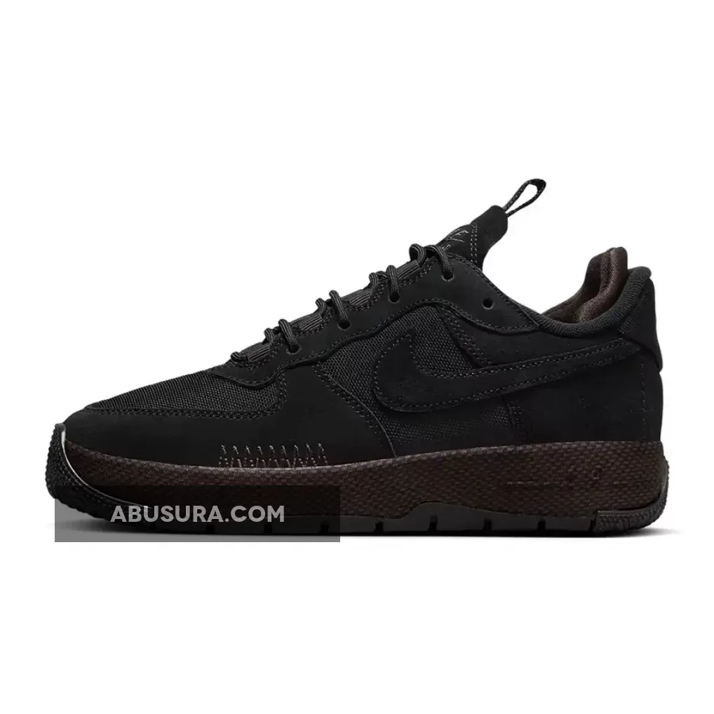 Nike Air Force 1 Wild Black Velvet Brown