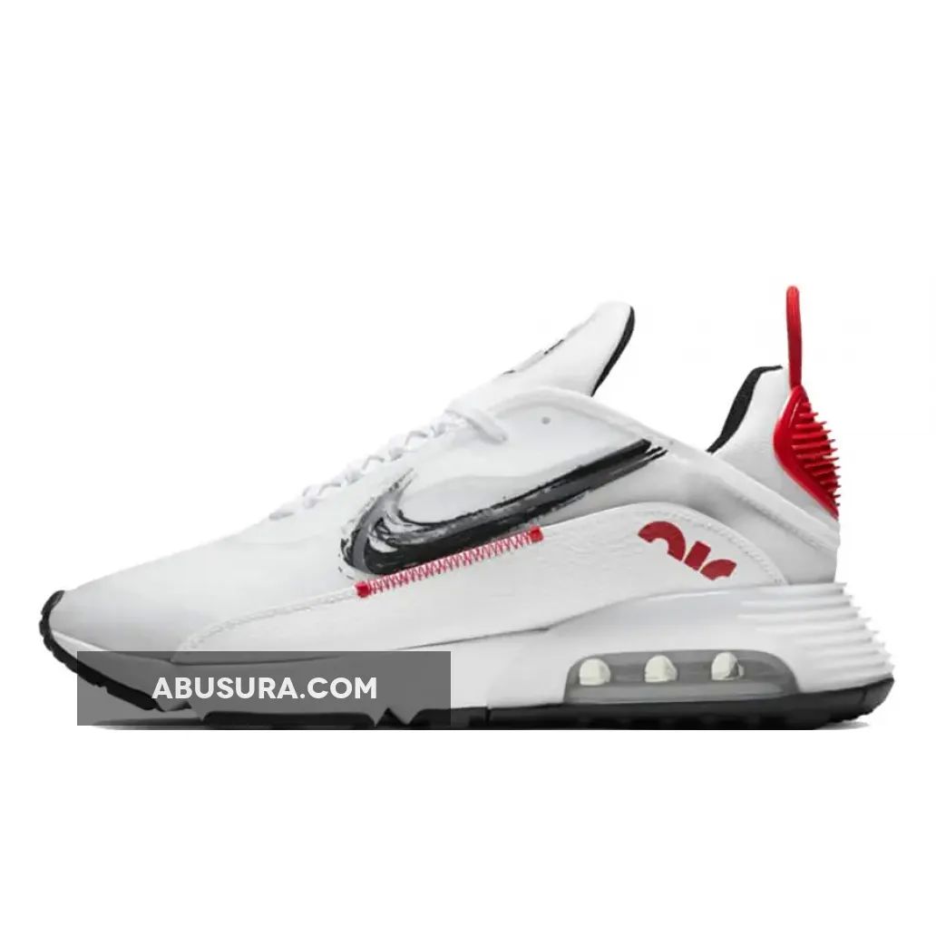 Nike Air Max 2090 "Brushstroke Swoosh" White/University Red-Black